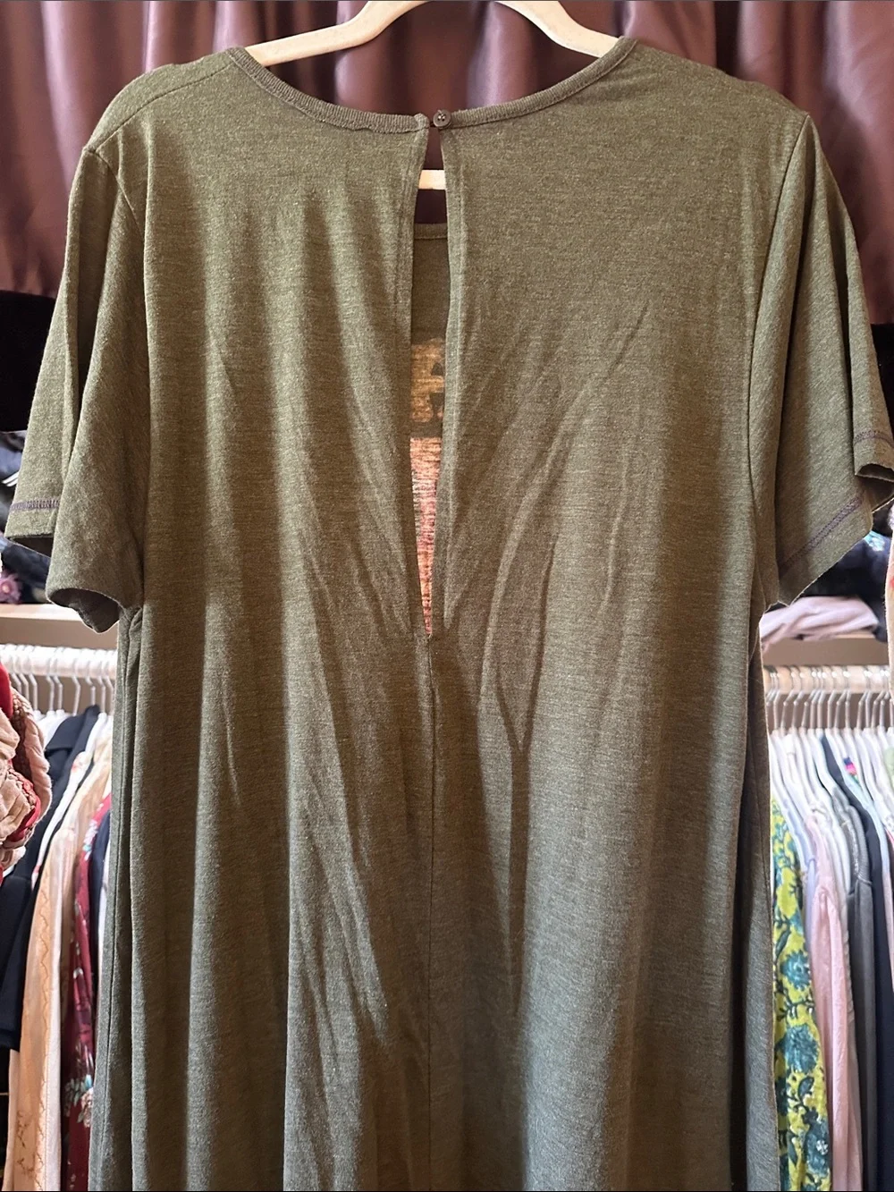 Natural Life Peace Jumper Olive Green S/M